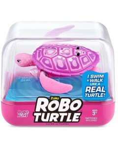 Интерактивная игрушка RoboAlive Robo Turtle плавающая черепаха розовая Zuru