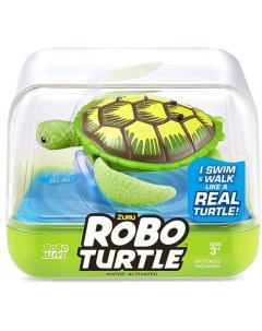 Интерактивная игрушка RoboAlive Robo Turtle плавающая черепаха зеленая Zuru