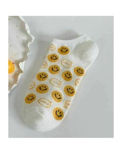 Носки Smile белые р 35 40 Krumpy socks