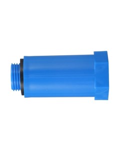 Заглушка комбинированная полипропилен d20х1 2 наружная резьба синяя Ростурпласт