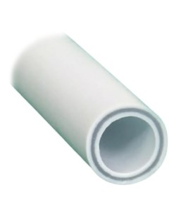 Труба полипропиленовая для отопления стекловолокно диаметр 25х3 5х2000 мм 20 бар белая Ростурпласт