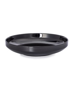 Тарелка суповая фарфор 19 см круглая Black DM3020 Domenik