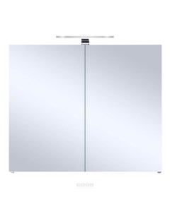 Зеркало шкаф 60х57 с подсветкой серый Orans