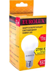 Лампа светодиодная Eurolux E27 11Вт Ресанта