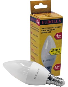 Лампа светодиодная Eurolux E14 6Вт Ресанта