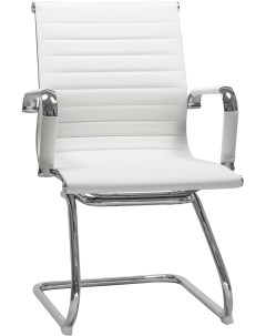 Офисное кресло для посетителей белый 102N LMR CODY CODY цвет сиденья белый основания хромированная с Dobrin