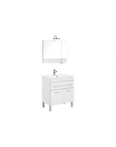 Комплект мебели Верона NEW 75 см напольная 1 ящик и 2 дверцы белая Aquanet