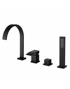 Смеситель для ванны Wasserfall AF8613B черный матовый Abber