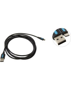 Кабель USB Micro USB 2м черный COLBH Vention