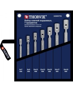 Набор торцевых шарнирных ключей предметов в наборе 7шт Cr V ключи торцевые 7шт сумка DSWS7TB 53474 Thorvik