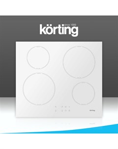 Встраиваемая варочная панель индукционная HI 64042 BW белый Korting