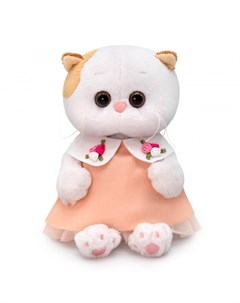 Мягкая игрушка Кошечка Ли Ли BABY в персиковом платье Budi basa