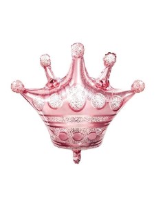 Шар фигура Корона розовое золото 38 х 40 см 15 фольгированный Веселая затея