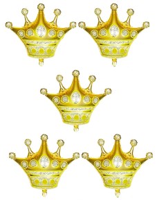 Шар фигура Корона золото ЕУТ_1206 1410 5 Б6 38 х 40 см 15 фольгированный Веселая затея
