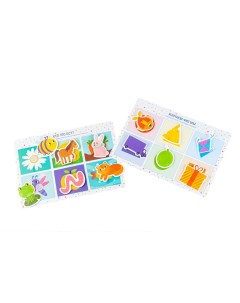 Развивающая игра на липучках для малышей 4 карточки Вкусвилл