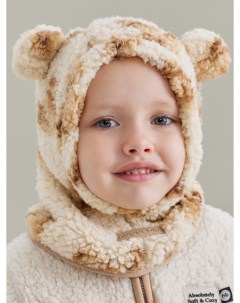Шапка детская 89056 beige bear размер 47 Happy baby