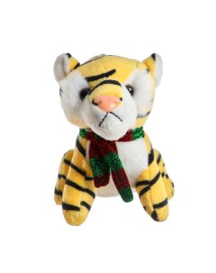 Мягкая игрушка Тигр в шарфе на присоске 11 см цвета МИКС Nobrand