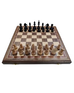 Шахматы орех ясень и бук доска 50 х 50 см фигуры с утяжелением nh435br Lavochkashop