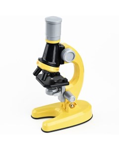 Набор для опытов с микроскопом детский Scientific microscope желтый Baziator