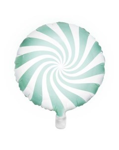 Воздушный шар Леденец фольгированный мятный 45 см Party deco