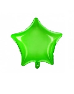 Воздушный шар Star фольга зеленый 48 см Party deco