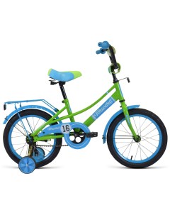 Двухколесный велосипед Azure 16 2021 зеленый голубой Forward