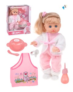 Кукла для девочки Моя малышка звук пьет писает кукла 37см 803768 Наша игрушка