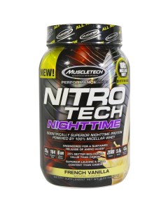 Протеин Nitro Tech Performance Series NightTime 907 г french vanilla Muscletech