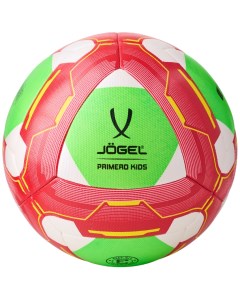 Мяч футбольный Primero Kids 3 белый красный зеленый ЦБ 00000327 Jogel