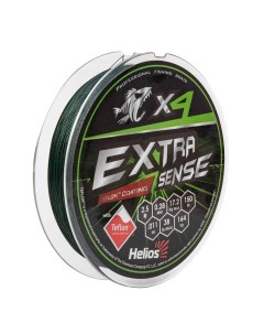 Шнур Extrasense X4 PE Green 150m 2 5 38LB 0 28mm HS ES X4 2 5 38LB Helios