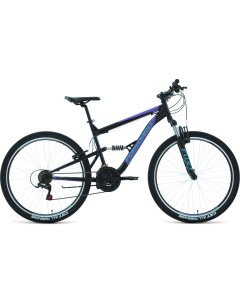 Велосипед Raptor 1 0 18 скоростей ростовка 16 чёрный фиолетовый 27 5 2022 Forward