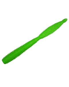 Силиконовая приманка Z Worm Зелёный UV блёстка floating 75 mm 10шт сыр Zombie