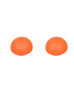 Полусфера для массажа ступней ПВХ d 16 см оранжевая набор из 2 шт Urm