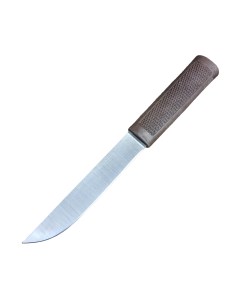 Нож Алтайский сталь 95х18 резинопластик коричневый Русский булат