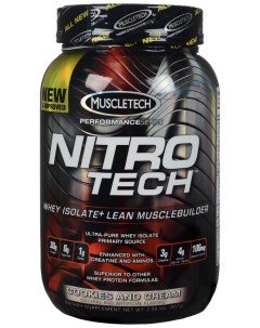 Протеин Nitro Tech Performance Series 907 г cookies and cream Muscletech