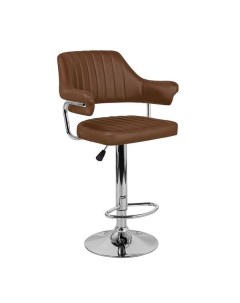 Барный стул Касл WX 2916 brown хром коричневый Империя стульев