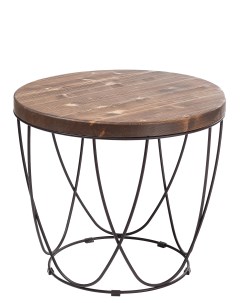 Журнальный стол круглый кофейный стол металлический Ilwi