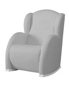 Кресло качалка Микуна Wing Flor Relax white grey искусственная кожа Micuna