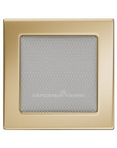 Вентиляционная решетка для камина гальваника под золото 17ZG 17х17 см Kratki