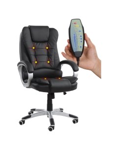 Кресло офисное Comfort MS 003 6 массажных модулей экокожа черное XXXXXX 5325 Brabix