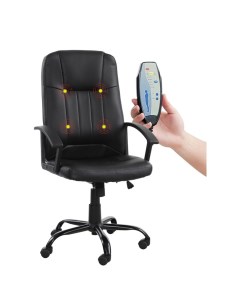 Кресло офисное Device MS 002 4 массажных модуля экокожа черное XXXXXX 532520 Brabix