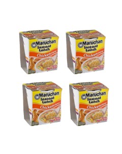 Лапша быстрого приготовления Маручан Инстант Ланч со вкусом курицы 4 шт по 64 г Maruchan