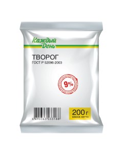 Творог 9 БЗМЖ 180 г Каждый день