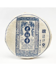 Китайский выдержанный чай Шу Пуэр Lao ban zhang 100 г 2014 г Юннань блин Nobrand