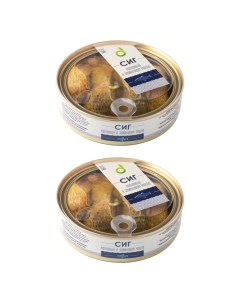 Сиг копченый в оливковом масле 160 г х 2 штуки Ecofood