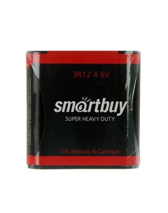 Батарейка солевая Smartbuy Super Heavy Duty 3R12 1S 4 5В спайка 1 шт 3 шт Nobrand