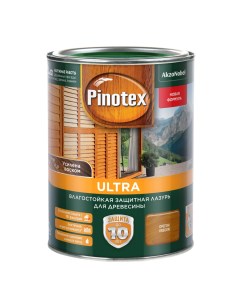 Защитная лазурь Ultra влагостойкая для древесины орегон 1 л Pinotex