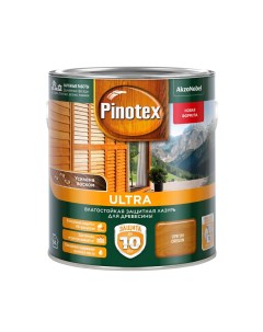Защитная лазурь Ultra влагостойкая для древесины орегон 2 7 л Pinotex