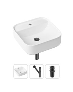 Комплект 3 в 1 Bathroom Sink 21520307 раковина 42 см сифон донный клапан Lavinia boho