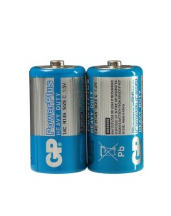 Батарейка солевая PowerPlus Heavy Duty C R14 2S 1 5В спайка 2 шт 3 шт Gp